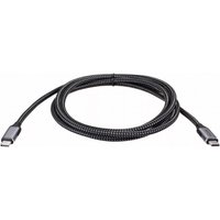 Кабель VCOM CU420M-1.8M USB 3.2 Gen2 Type-C - USB 3.2 Gen2 Type-C (1.8 м, черный)