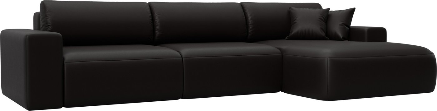 

Угловой диван Лига диванов Лига-036 НПБ Классик Лонг правый 127790 (экокожа Grifon 12 коричневый)