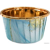 Форма для выпечки S-CHIEF PPC-0009 №02 бирюзовый/под золото (12 шт)