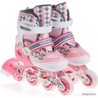 Роликовые коньки Favorit 1188SET-L-PN (р. 38-41, розовый)