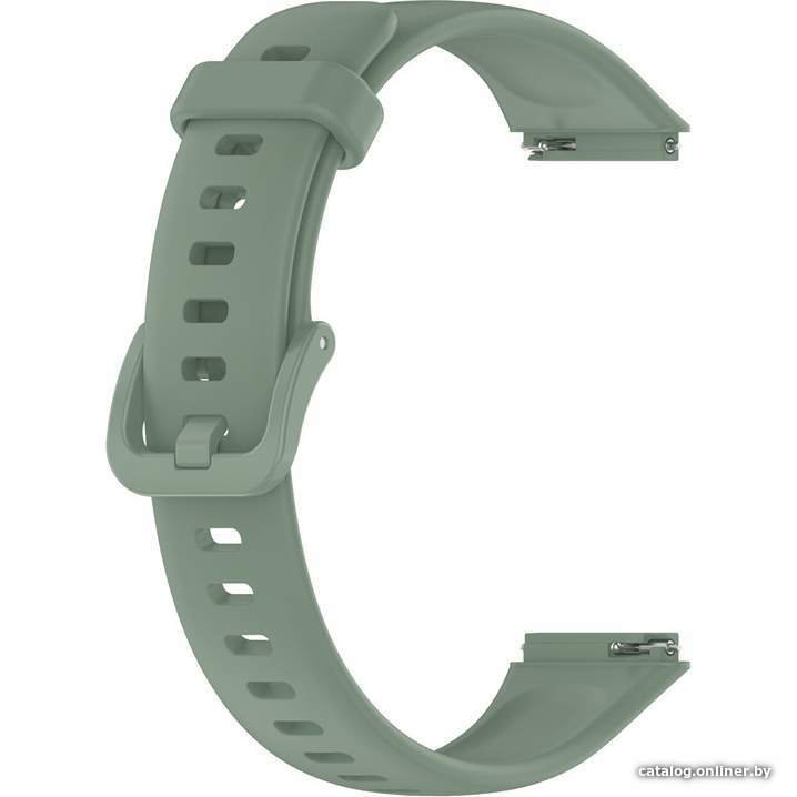 Ремешок Rumi силиконовый для Huawei Band 7 (шалфейно-зеленый)