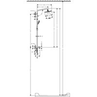 Душевая система  Hansgrohe Croma 220 Showerpipe Reno (27224000)