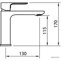 Смеситель Clever Saona Slim 60115