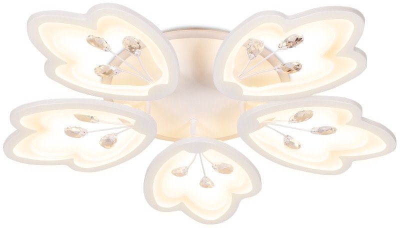 

Припотолочная люстра Ambrella light FA510/5 WH 140W+28W D660