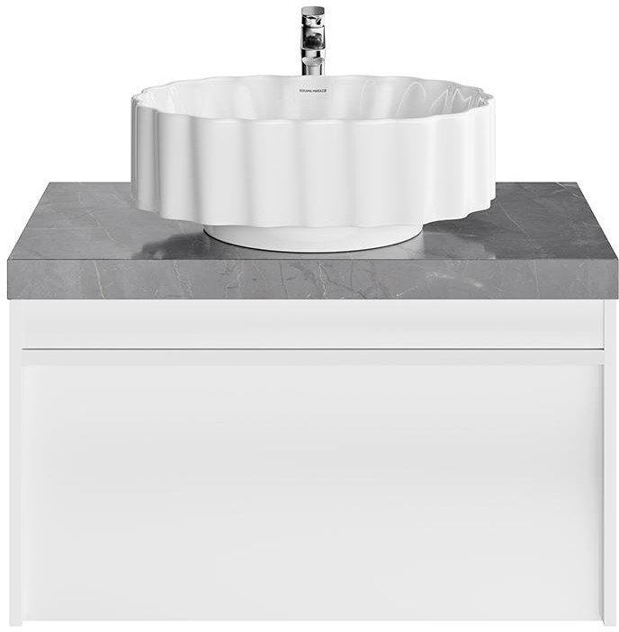 

Kerama Marazzi Тумба под умывальник Modula 80 MO.80.1+1\WHT (подвесная)