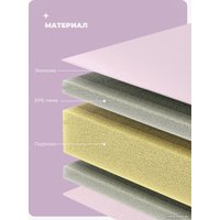 Cпортивный мат Proiron МС186 (розовый)