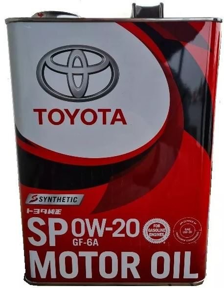 

Моторное масло Toyota Motor Oil SP GF-6A 0W-20 4л