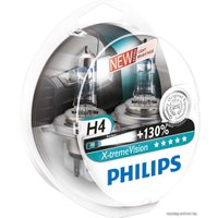 Галогенная лампа Philips H4 X-Treme Vision +130% 2шт [12342XV+S2]