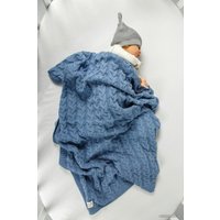 Плед Amarobaby Pure Love Косичка 105x75 (джинс)