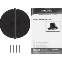 Кухонная вытяжка Krona Selina F MAX 600 black SGC КА-00009801 (черный)