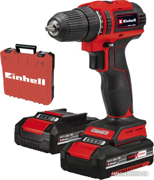 Дрель-шуруповерт Einhell TE-CD 18/40 Li BL 4513995 (с 2-мя АКБ, кейс)