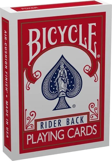 Игральные карты Bicycle Карты игральные Bicycle Rider Back (красная рубашка)