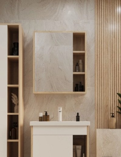 

Mixline Шкаф с зеркалом для ванной Милтон-60 557615