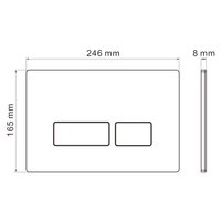 Панель смыва Roxen Caspia 410280DG