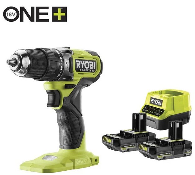 

Ударная дрель-шуруповерт Ryobi RPD18BL1-2C20S 5133006139 (с 2-мя АКБ)