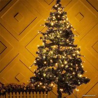 Светодиодная гирлянда JFK Christmas 20 м (зеленый провод, белый теплый)
