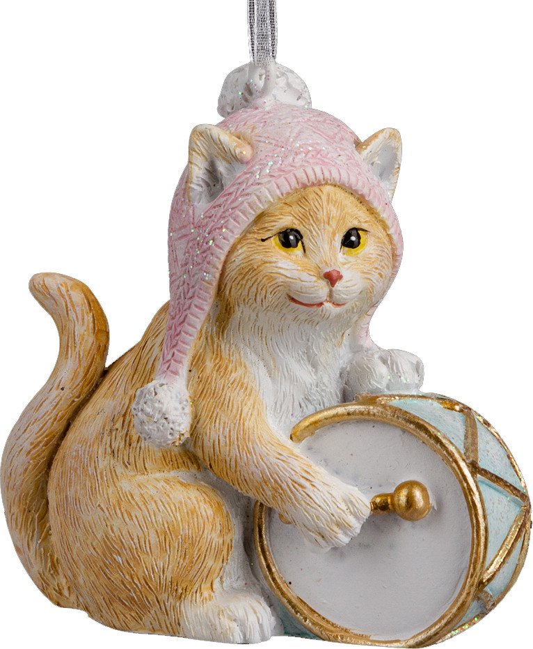 

Елочная игрушка Erich Krause Decor. Котик барабанщик 64541