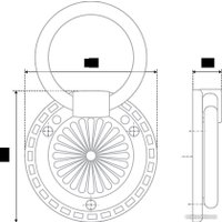 Ручка мебельная Boyard RC028AB.3