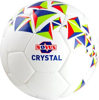 Футбольный мяч Novus Crystal (3 размер, белый/зеленый/синий)