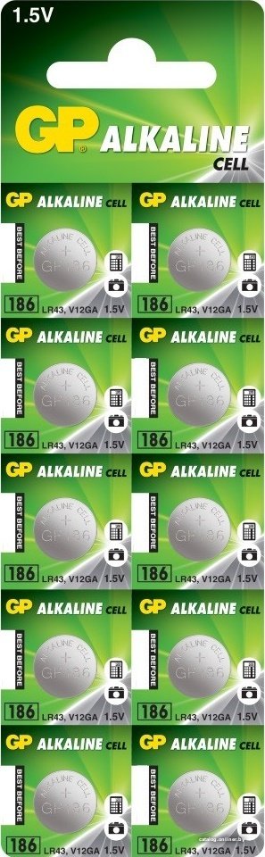 Батарейка GP Alkaline 186 10 шт.