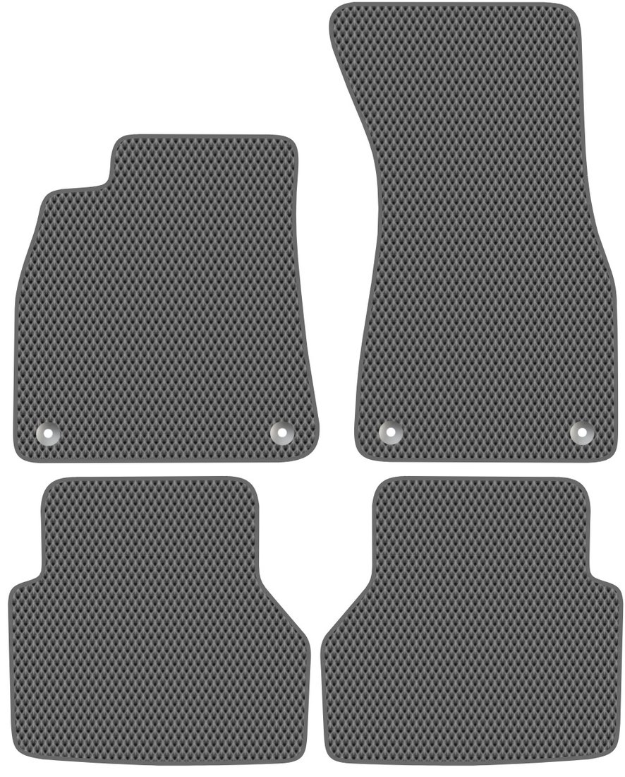 

Комплект ковриков для авто Alicosta Audi A6 Allroad quattro IV (универсал / C8) 2019 - Н.В. (серый, ромб)