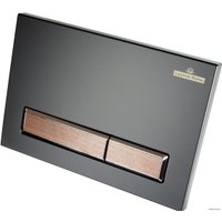 Панель смыва Lavinia Boho Relfix 38050602 (матовый черный/темное дерево) в Гродно