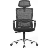 Офисное кресло SitZone U-060A (сетка/ткань, черный, крестовина хром)