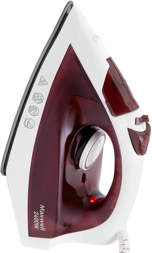 Утюг Maxwell MW-3006 (белый/бордовый)