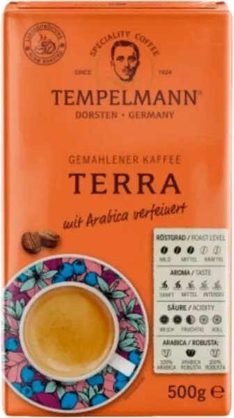 

Кофе Tempelmann Terra молотый 500 г