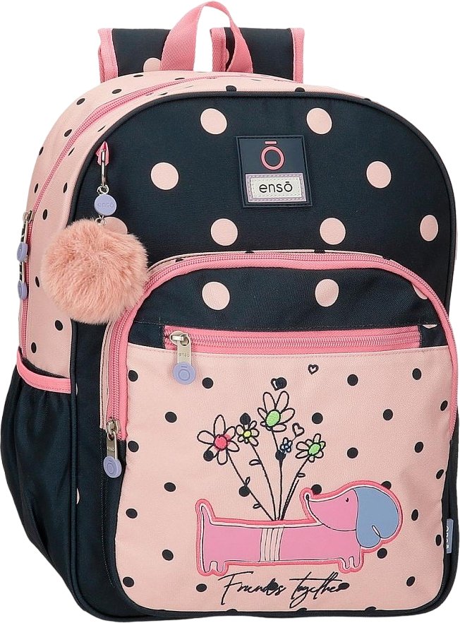 

Школьный рюкзак Enso Friends together 9432221 (розовый/тёмно-синий)