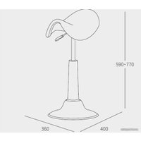 Офисный стул Chair Meister Saddle 9062015 (белый черный, пластик)