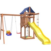 Игровой комплекс National Tree Company С качелями лодочка и качелями 3 в 1 IgroWoods ДП-5