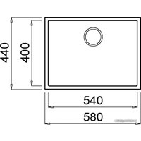 Кухонная мойка Elleci Quadra 110 Undermount White K96