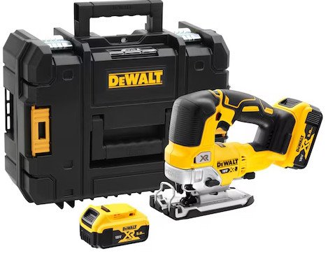 Электролобзик DeWalt DCS334P2 (с 2-мя АКБ, кейс)