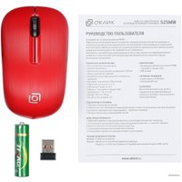 Мышь Оклик 525MW (красный)