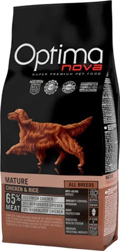 Сухой корм для собак Optimanova Adult Mature Chicken & Rice 12 кг