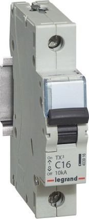 

Выключатель автоматический Legrand TX3 1P C 16A 1П 6000/10kA 403916