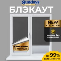 Рулонные шторы Sundays Home LM 167-07 61х160 (темно-серый)