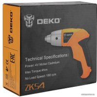 Электроотвертка Deko ZKS4 SET 10 063-4113
