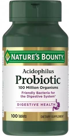

БАД Nature's Bounty Ацидофилус пробиотик 476мг (100 капсул)