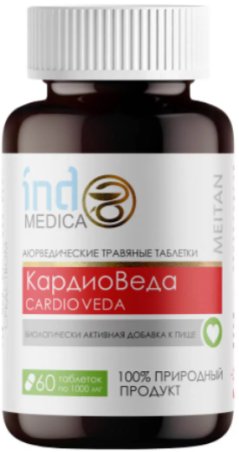 БАД Meitan Indo Medica КардиоВеда: для здоровья сердца и сосудистой системы (60 таблеток)
