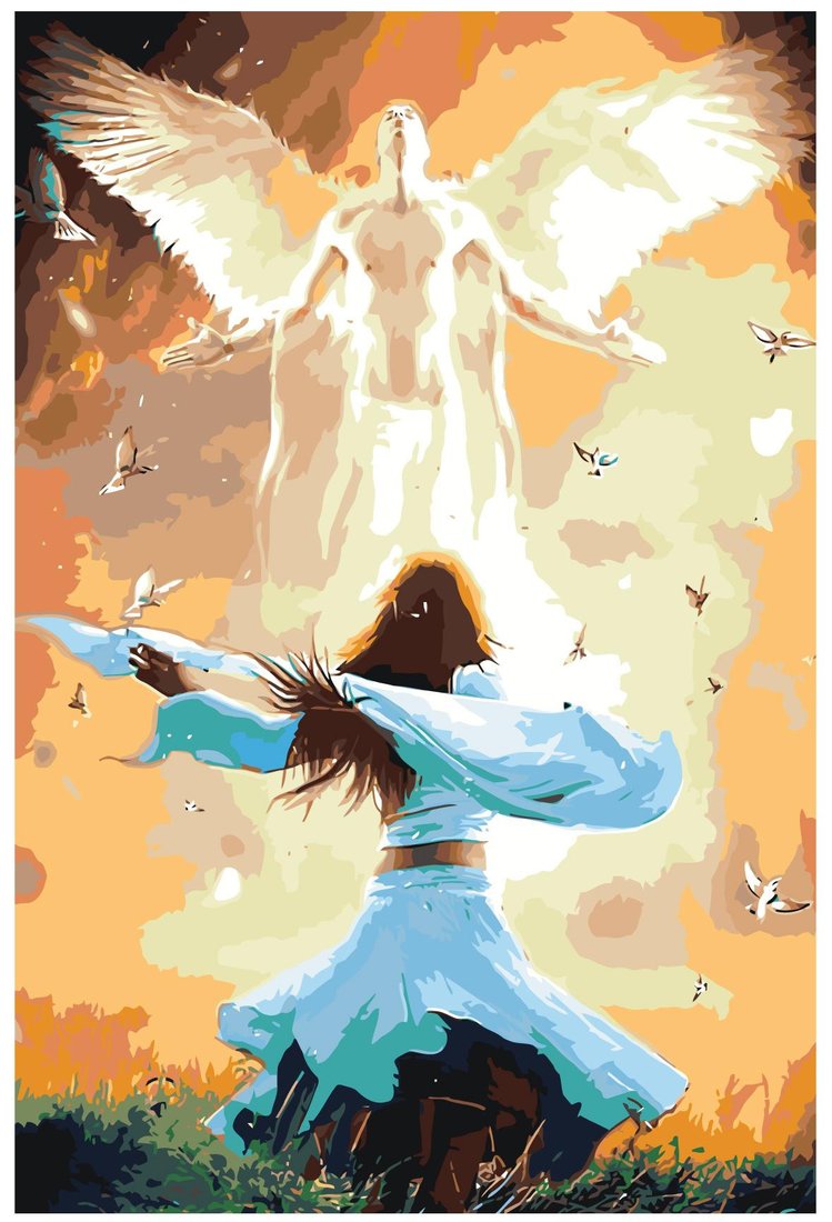 

Картина по номерам SLAVINA Девушка и ангел NEEN-z010922-6