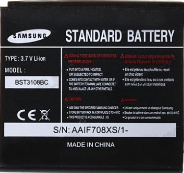 

Аккумулятор для телефона Копия Samsung B130-B520, C120-C160, C240-C300, X160-X540 и др. (BST3108BC)