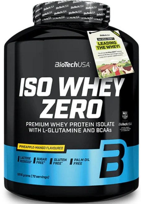 

Протеин сывороточный (изолят) BioTech USA Iso Whey Zero (ананас/манго, 1816г)