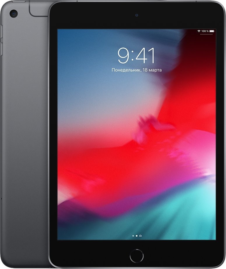 

Планшет Apple iPad mini 2019 64GB LTE MUX52 (серый космос)