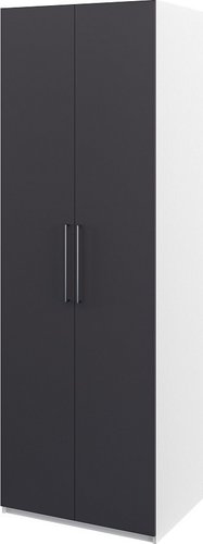 Шкаф распашной Elva Брис NEM02HP-2D-800/580/2400 (06) (белый/графит)