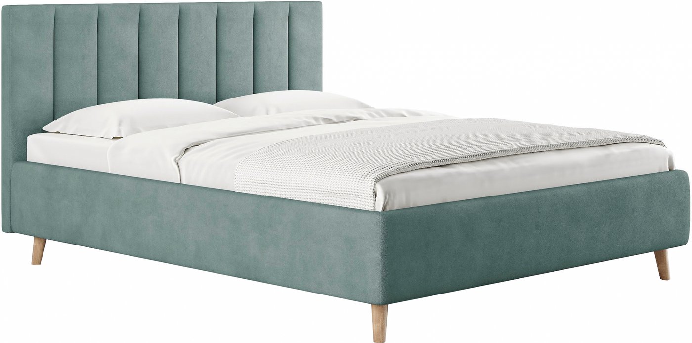 

Кровать Сонум Alma 160x200 (замша мятный)