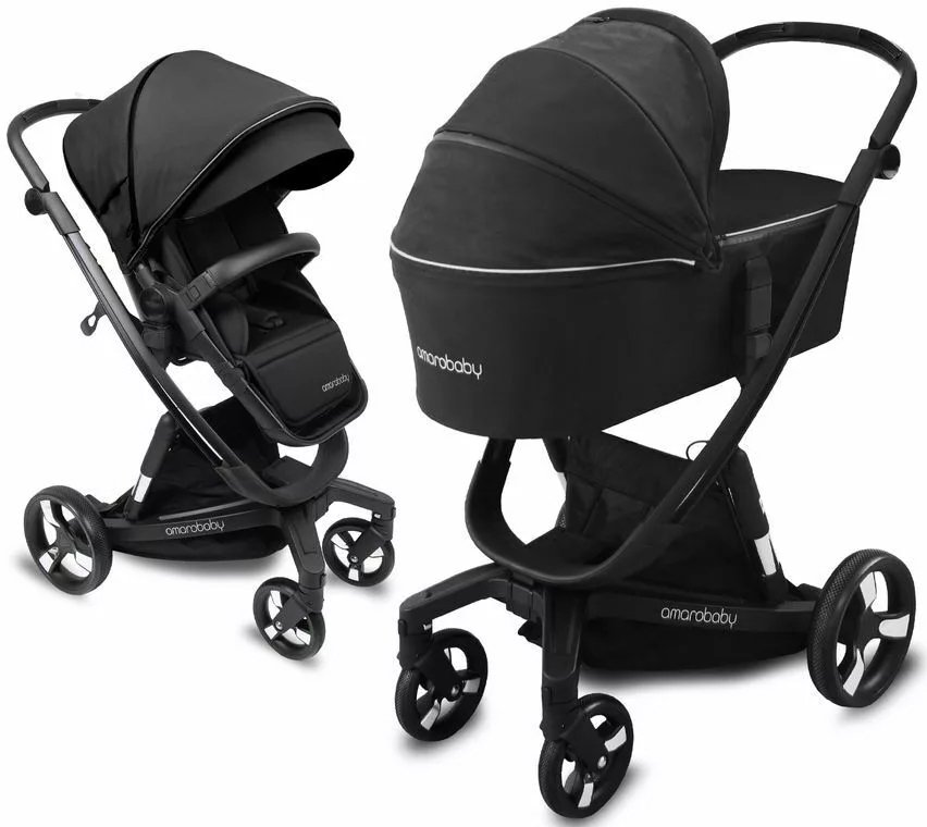 

Универсальная коляска Amarobaby Tutum (2 в 1, черный)