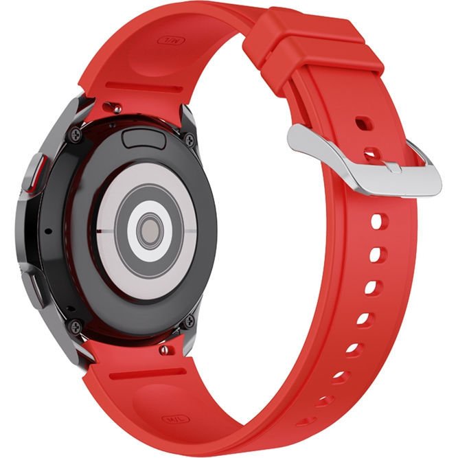

Ремешок Rumi Classic силиконовый для Samsung Galaxy Watch4/5/6 (20 мм, красный)