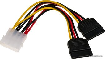 Кабель USBTOP Molex - 2x SATA